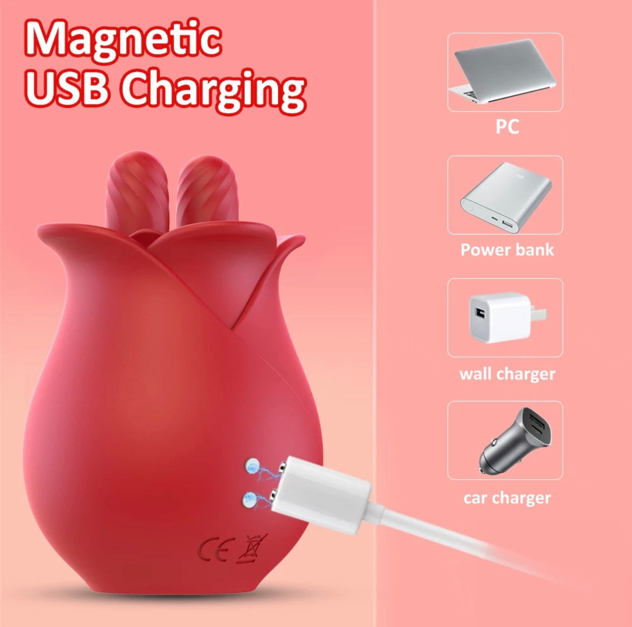 Rose Toy Vibrator for Woman